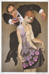 JUAREZ MACHADO (1941). "Banho de Amor", serigrafia a cores, 60 X 40. Assinado no c.i.d.
