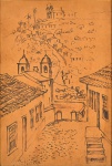 ASSINATURA ILEGÍVEL. "Ouro Preto - MG", caneta pilot, 45 X 31. Assinado no c.i.e.