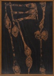 FARNESE DE ANDRADE (1926-1996). "Sem Título", técnica mista s/ madeira, 71 x 51. Assinado e datado (1964) no c.i.e.