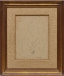 VOLPI, ALFREDO (1896-1988). "Madonna", desenho a lápis, 30 x 22. Assinado no c.i.d.