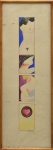 IVAN SERPA (1923-1973). "Quatro Módulos Femininos", guache, 84 X 29. Assinado e datado (1967) no c.i.d. Pertencente ao acervo da família do pintor.