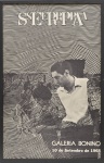 IVAN SERPA (1923-1973). Raro cartaz da grande exposição do artista realizada na famosa "Galeria Bonino" em 10 de setembro de 1968, 68 X 43.